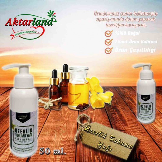 Üzerlik Tohumu Yağı Karaharmal - 2 adet - 50 ml