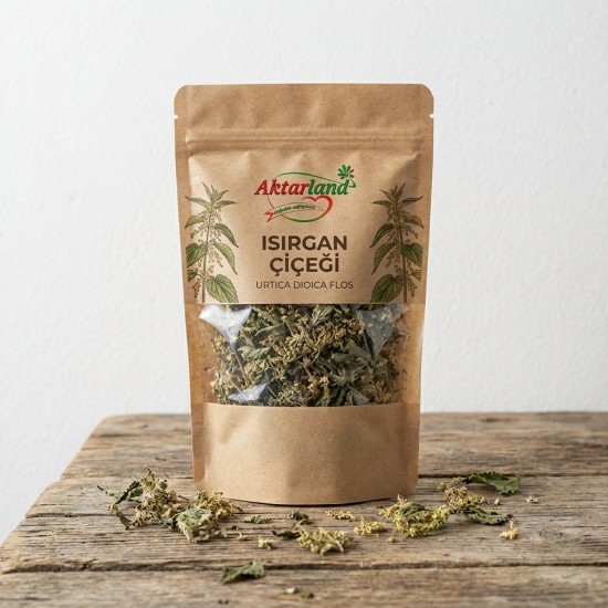  Isırgan çiçeği bitkisinin doğal yaşam ortamında büyümesi