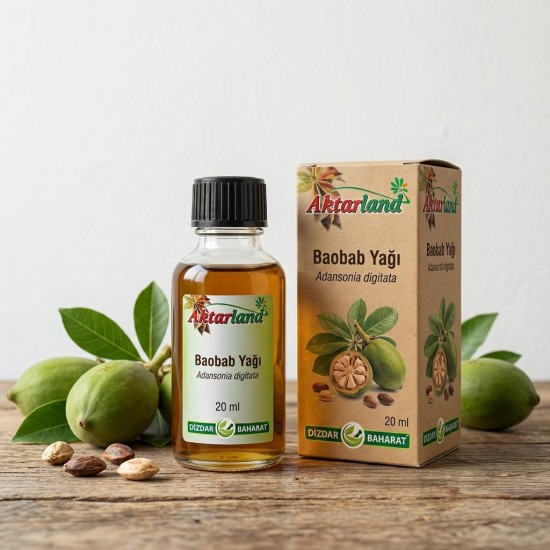 Doğal baobab yağı cilt bakımı uygulaması